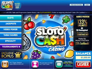 SlotoCash Casino  Lobby