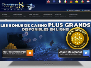 Paradise 8 Casino Home
